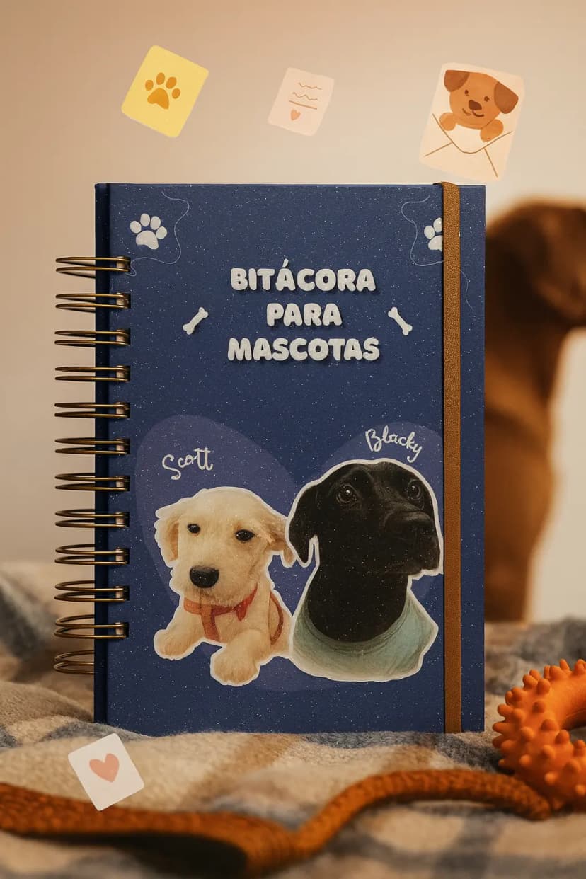 Bitácora para Mascotas Personalizada